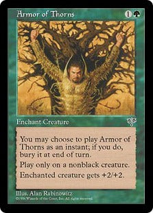 [206]【EN】茨の鎧/Armor of Thorns【MIR】[C][緑]