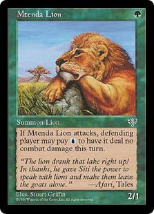 [230]【JP】メテンダ・ライオン/Mtenda Lion【MIR】[C][緑]