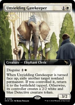 [392]【EN】■拡張アート■不撓の門番/Unyielding Gatekeeper【MKM】[R][白]