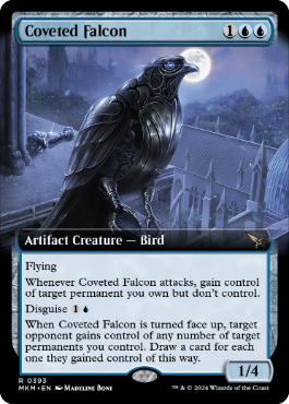 [393]【EN】■拡張アート■切望の隼/Coveted Falcon【MKM】[R][青]
