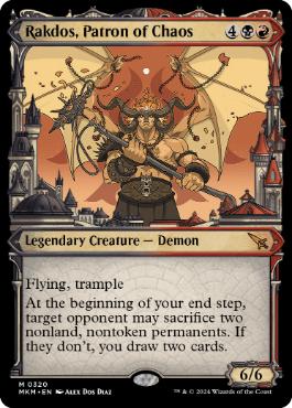 [320]【EN】■ショーケース■混沌の守護者、ラクドス/Rakdos, Patron of Chaos【MKM】[M][多色]