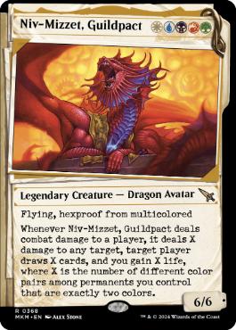 [368]【EN】■ショーケース■ギルドパクト、ニヴ＝ミゼット/Niv-Mizzet, Guildpact【MKM】[R][多色]