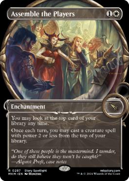 [287]【EN】【FOIL】■ショーケース■関係者の集合/Assemble the Players【MKM】[R][白]