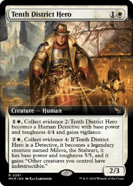 [391]【EN】【FOIL】■拡張アート■第10管区の英雄/Tenth District Hero【MKM】[R][白]