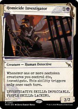[343]【EN】【FOIL】■ショーケース■殺人調査員/Homicide Investigator【MKM】[R][黒]