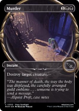 [300]【EN】【FOIL】■ショーケース■殺害/Murder【MKM】[C][黒]