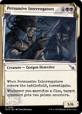 [345]【EN】【FOIL】■ショーケース■説き伏せる尋問者/Persuasive Interrogators【MKM】[U][黒]