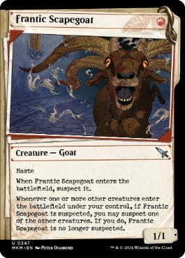 [347]【EN】【FOIL】■ショーケース■狂乱逃走する山羊/Frantic Scapegoat【MKM】[U][赤]