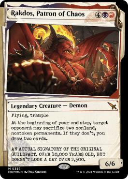[387]【EN】【FOIL】■不可視インク■混沌の守護者、ラクドス/Rakdos, Patron of Chaos【MKM】[M][多色]