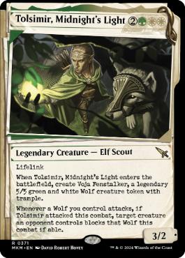 [371]【EN】【FOIL】■ショーケース■真夜中の光、トルシミール/Tolsimir, Midnight's Light【MKM】[R][多色]