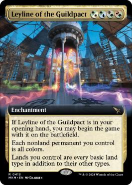 [418]【EN】【FOIL】■拡張アート■ギルドパクトの力線/Leyline of the Guildpact【MKM】[R][多色]