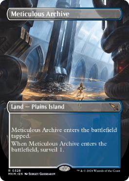 [328]【EN】【FOIL】■ボーダーレス■行き届いた書庫/Meticulous Archive【MKM】[R][土地]