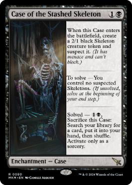[080]【EN】謎の骸骨の事件/Case of the Stashed Skeleton【MKM】[R][黒]