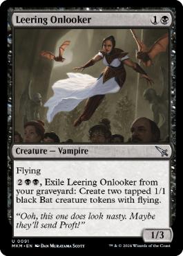 [091]【EN】抜け目ない見物人/Leering Onlooker【MKM】[U][黒]