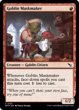 [130]【EN】ゴブリンの仮面職人/Goblin Maskmaker【MKM】[C][赤]