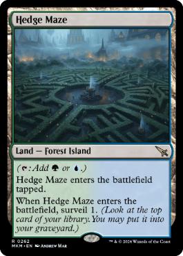 [262]【EN】迷路庭園/Hedge Maze【MKM】[R][土地]