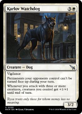 [020]【EN】【FOIL】カルロフの番犬/Karlov Watchdog【MKM】[U][白]