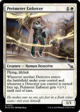 [031]【EN】【FOIL】捜査線の執行者/Perimeter Enforcer【MKM】[U][白]