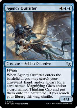 [038]【EN】【FOIL】探偵社の装備役/Agency Outfitter【MKM】[U][青]