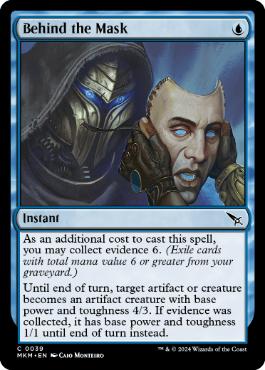 [039]【EN】【FOIL】仮面の裏/Behind the Mask【MKM】[C][青]