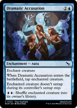 [053]【EN】【FOIL】大胆な告発/Dramatic Accusation【MKM】[C][青]