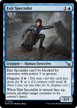 [055]【EN】【FOIL】脱出の名人/Exit Specialist【MKM】[U][青]
