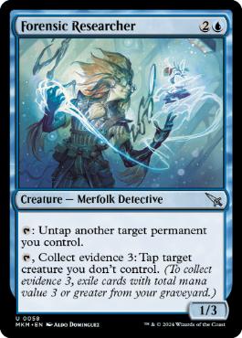 [058]【EN】【FOIL】鑑識の研究者/Forensic Researcher【MKM】[U][青]