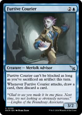 [059]【EN】【FOIL】暗路の急使/Furtive Courier【MKM】[U][青]