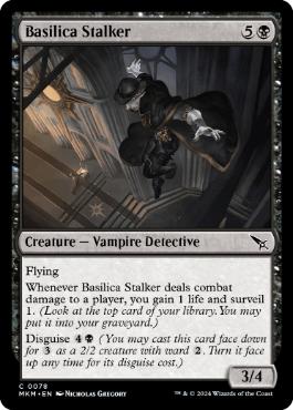 [078]【EN】【FOIL】聖堂の追跡者/Basilica Stalker【MKM】[C][黒]