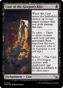 [079]【EN】【FOIL】ゴルゴンの口づけの事件/Case of the Gorgon's Kiss【MKM】[U][黒]