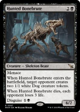[087]【EN】【FOIL】狩り立てられた暴骨/Hunted Bonebrute【MKM】[R][黒]