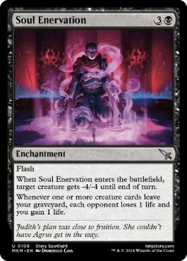 [106]【EN】【FOIL】魂の弱体化/Soul Enervation【MKM】[U][黒]