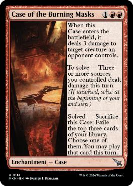 [113]【EN】【FOIL】燃える仮面の事件/Case of the Burning Masks【MKM】[U][赤]