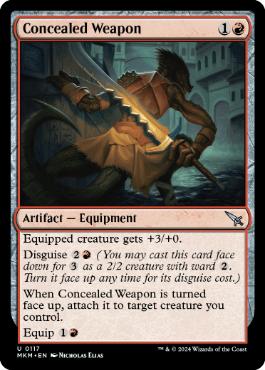 [117]【EN】【FOIL】隠し武器/Concealed Weapon【MKM】[U][赤]