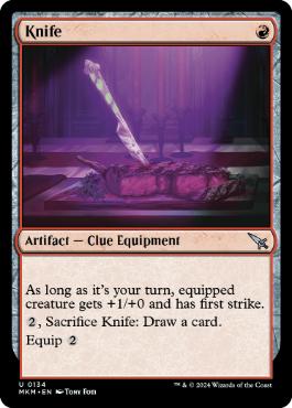 [134]【EN】【FOIL】ナイフ/Knife【MKM】[U][赤]