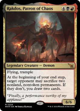 [224]【EN】【FOIL】混沌の守護者、ラクドス/Rakdos, Patron of Chaos【MKM】[M][多色]