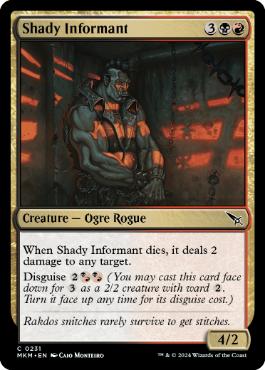 [231]【EN】【FOIL】不審な密通者/Shady Informant【MKM】[C][多色]