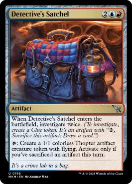 [196]【EN】【FOIL】探偵鞄/Detective's Satchel【MKM】[U][多色]
