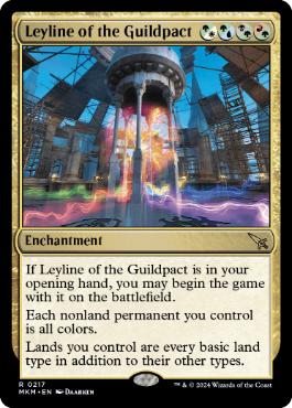 [217]【EN】【FOIL】ギルドパクトの力線/Leyline of the Guildpact【MKM】[R][多色]