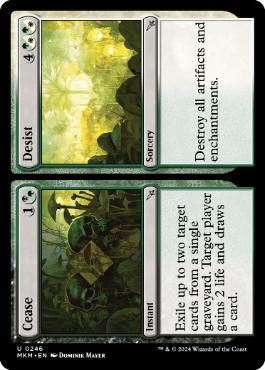 [246]【EN】【FOIL】中止+停止/Cease+Desist【MKM】[U][多色]