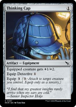 [257]【EN】【FOIL】探偵帽/Thinking Cap【MKM】[C][茶]