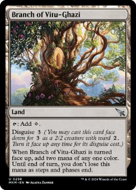 [258]【EN】【FOIL】ヴィトゥ＝ガジーの枝/Branch of Vitu-Ghazi【MKM】[U][土地]