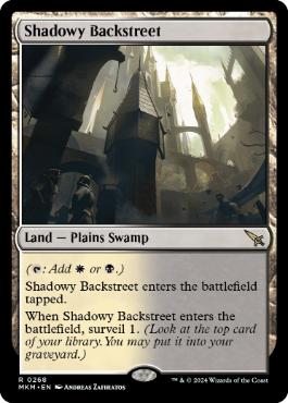[268]【EN】【FOIL】薄暗い裏通り/Shadowy Backstreet【MKM】[R][土地]