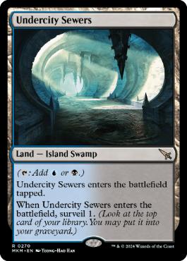 [270]【EN】【FOIL】地底街の下水道/Undercity Sewers【MKM】[R][土地]