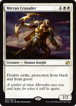 [025]【EN】ミラディンの十字軍/Mirran Crusader【MM2】[R][白]