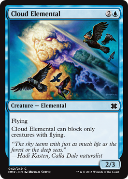 [042]【EN】雲の精霊/Cloud Elemental【MM2】[C][青]