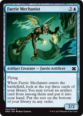 [044]【EN】フェアリーの機械論者/Faerie Mechanist【MM2】[C][青]