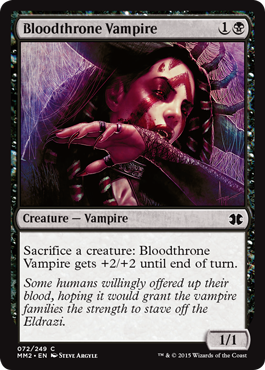 [072]【EN】血の座の吸血鬼/Bloodthrone Vampire【MM2】[C][黒]