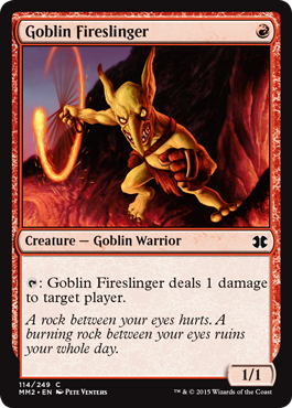 [114]【EN】ゴブリンの投火師/Goblin Fireslinger【MM2】[C][赤]
