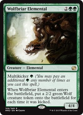 [169]【EN】狼茨の精霊/Wolfbriar Elemental【MM2】[R][緑]